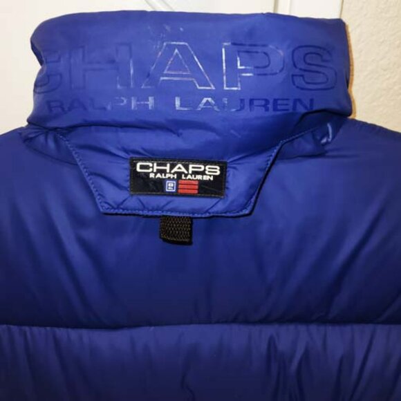 NEW RALPH LAUREN CHAPS LARGE, (42-44) MEN'S BLUE DOWN PUFFER JACKET - Picture 5 of 5